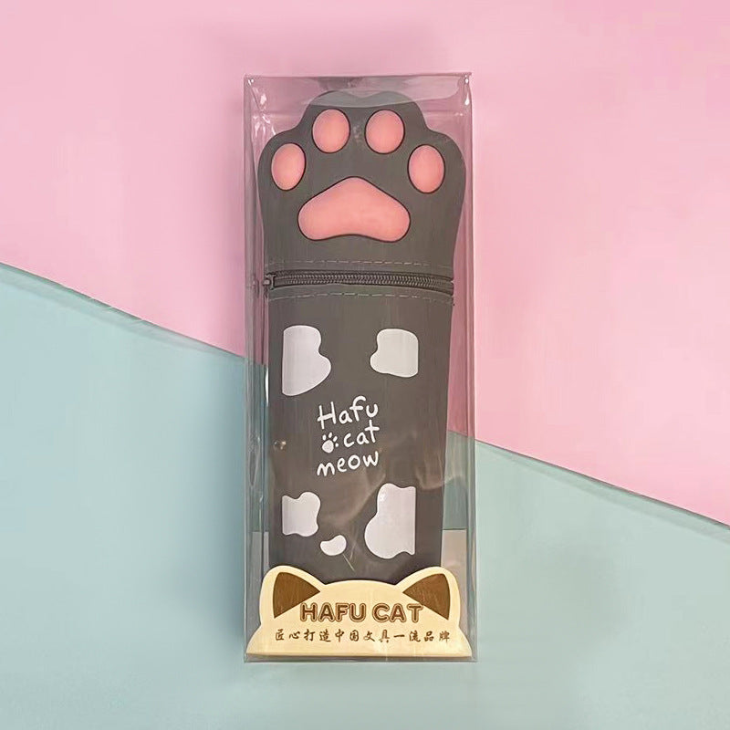 Wholesale Cartoon Cute Cat Claw Silicone Pen Case Retractable Pen Holder